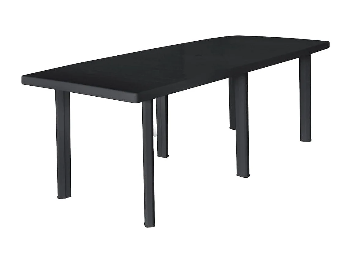 Table de jardin Anthracite 216x90x72 Plastique