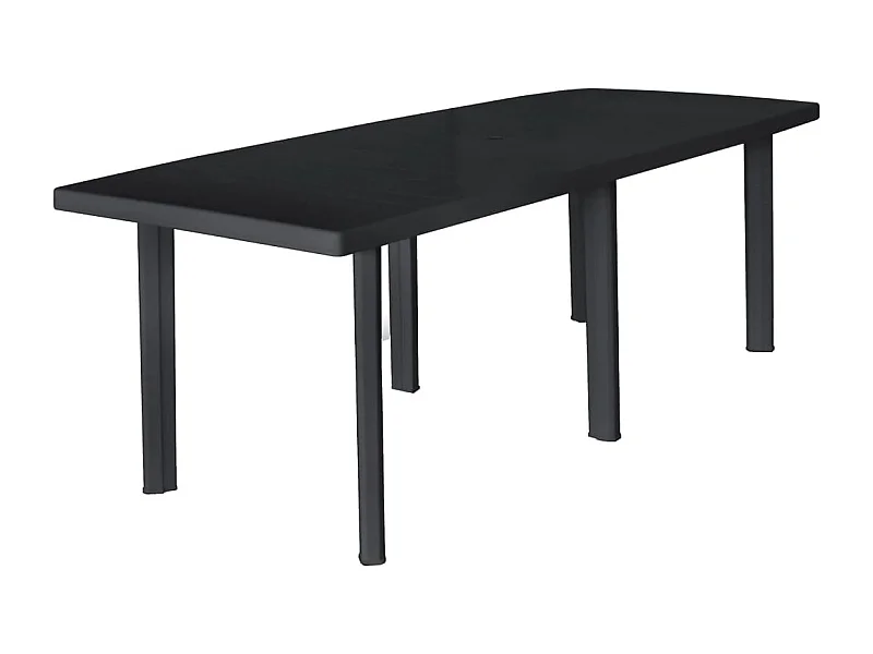 Table de jardin Anthracite 216x90x72 Plastique