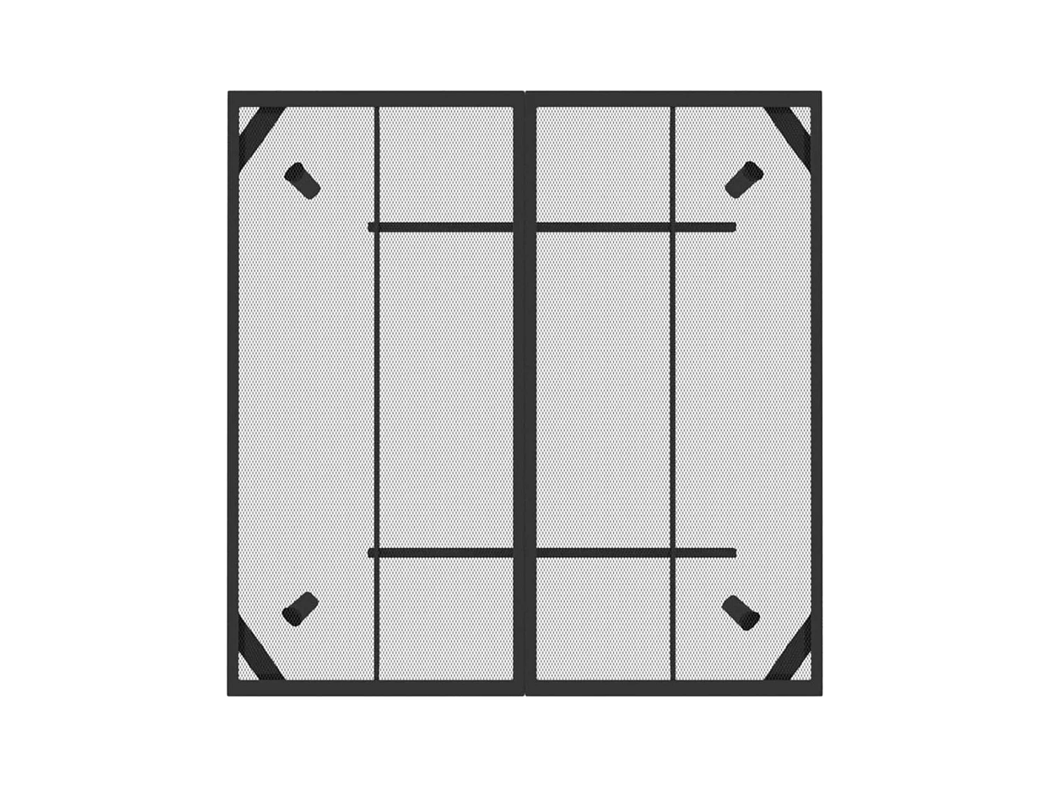 Table de jardin anthracite 100x100x72 Treillis d'acier