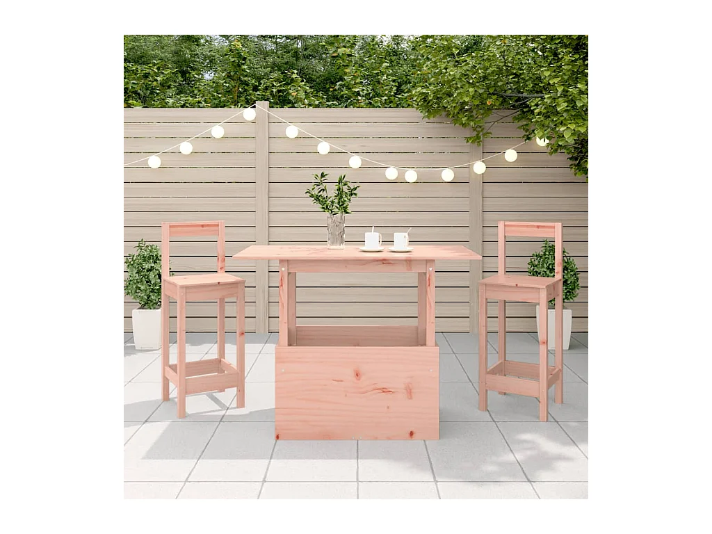 Table de jardin 100x50x75 bois massif de douglas