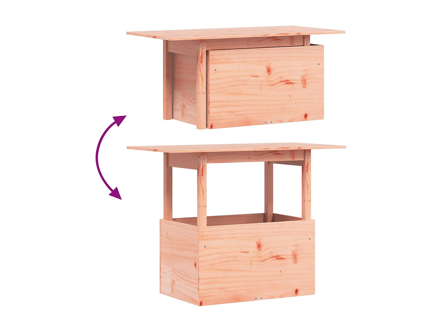 Table de jardin 100x50x75 bois massif de douglas