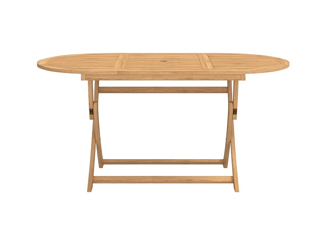 Table pliable de jardin 160x85x75 bois d'acacia solide