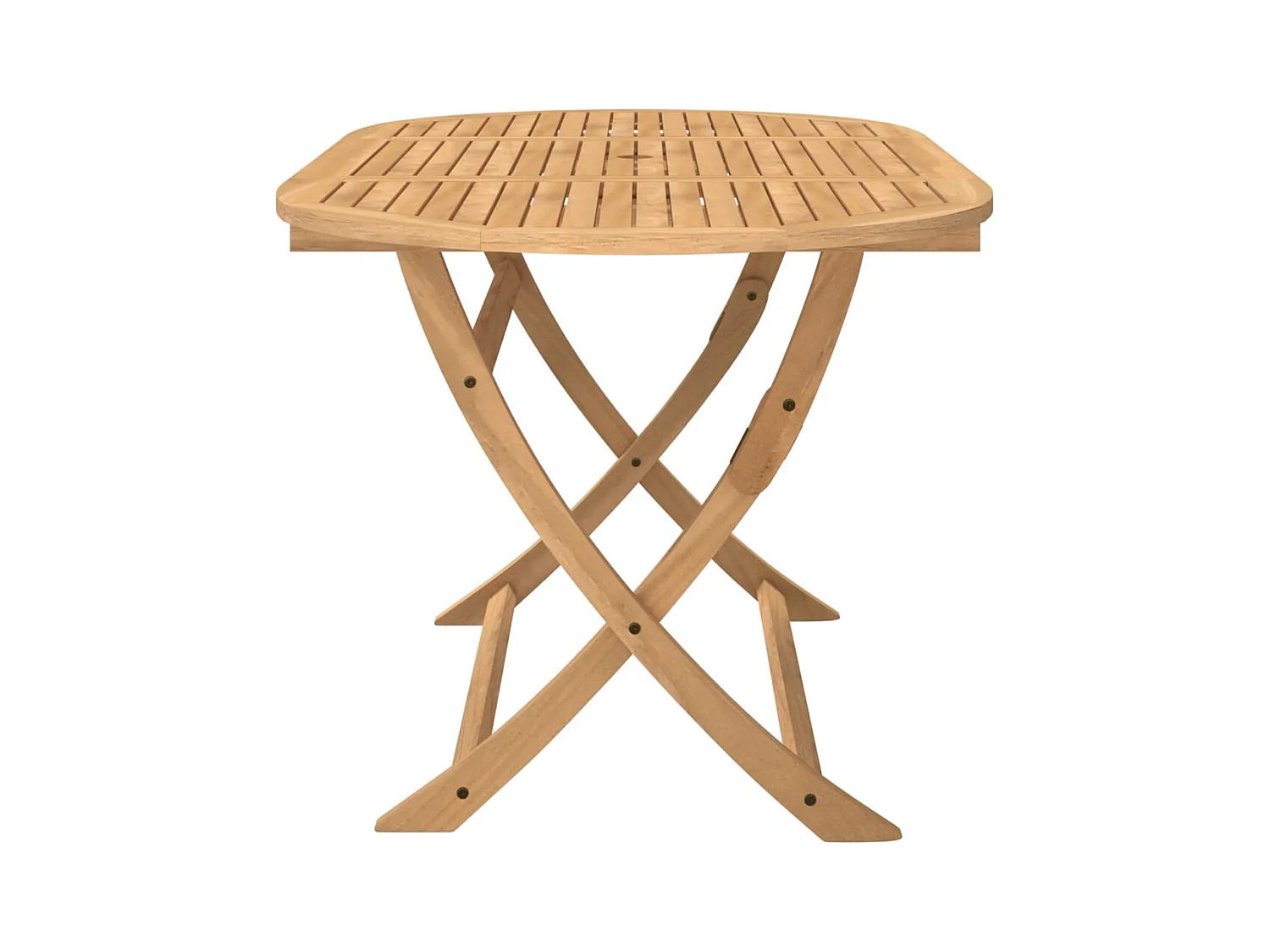 Table pliable de jardin 160x85x75 bois d'acacia solide