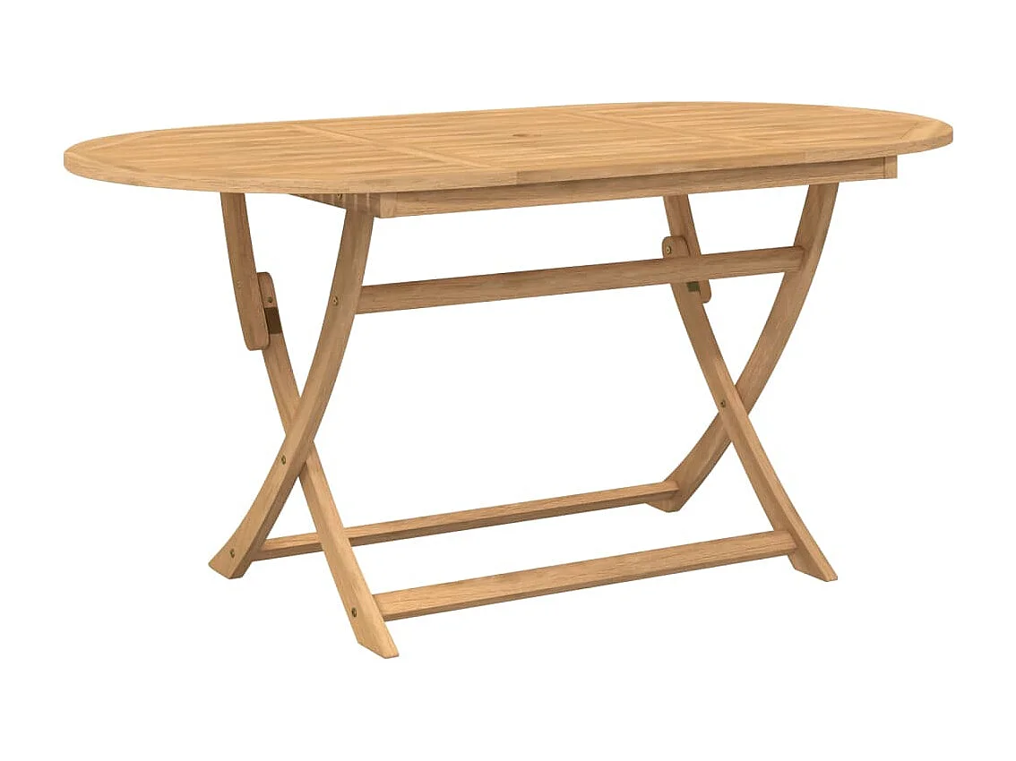 Table pliable de jardin 160x85x75 bois d'acacia solide