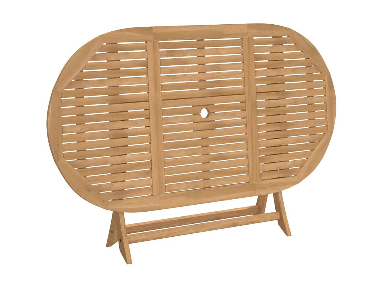 Table pliable de jardin 160x85x75 bois d'acacia solide