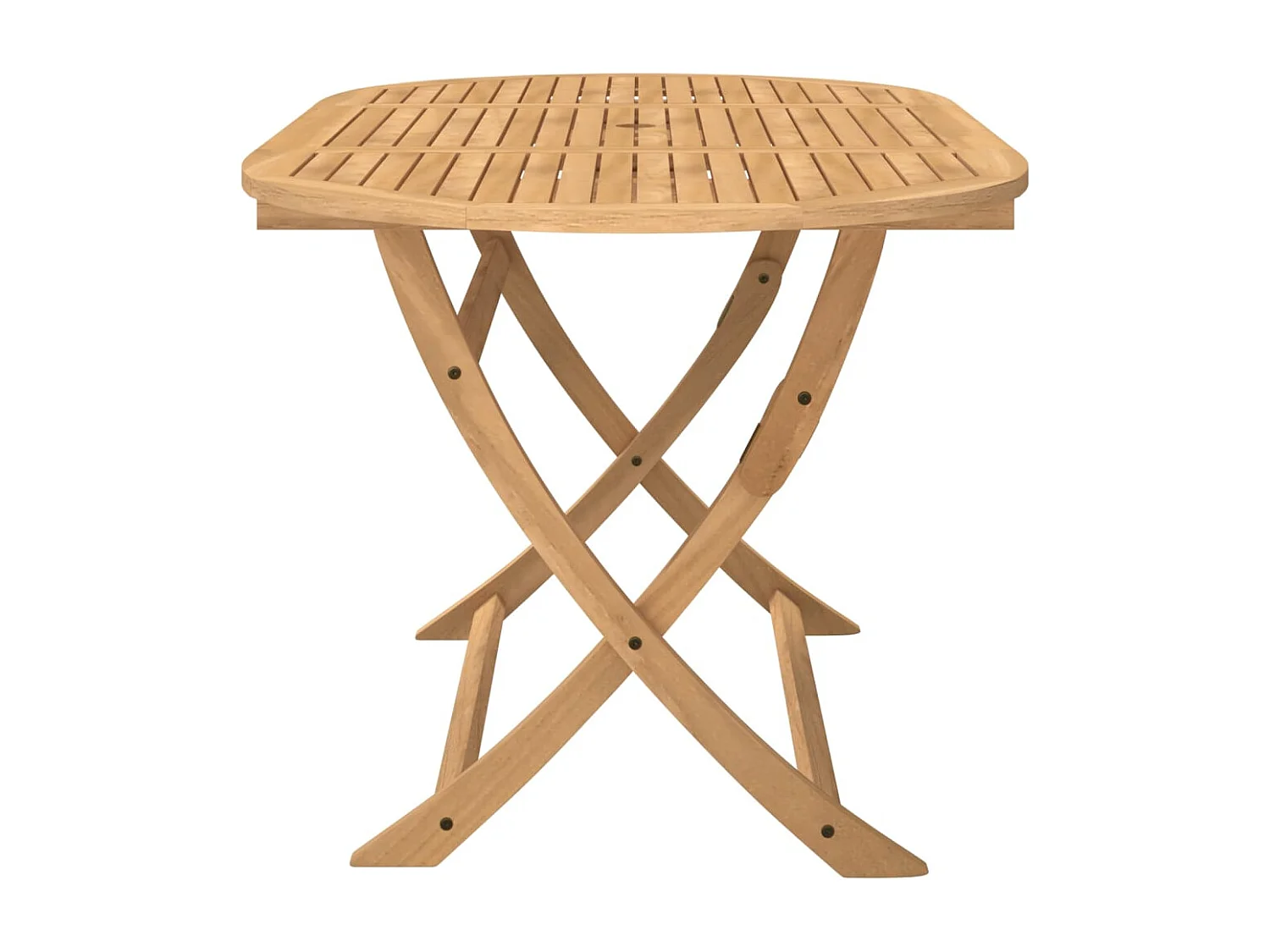 Table pliable de jardin 160x85x75 bois d'acacia solide