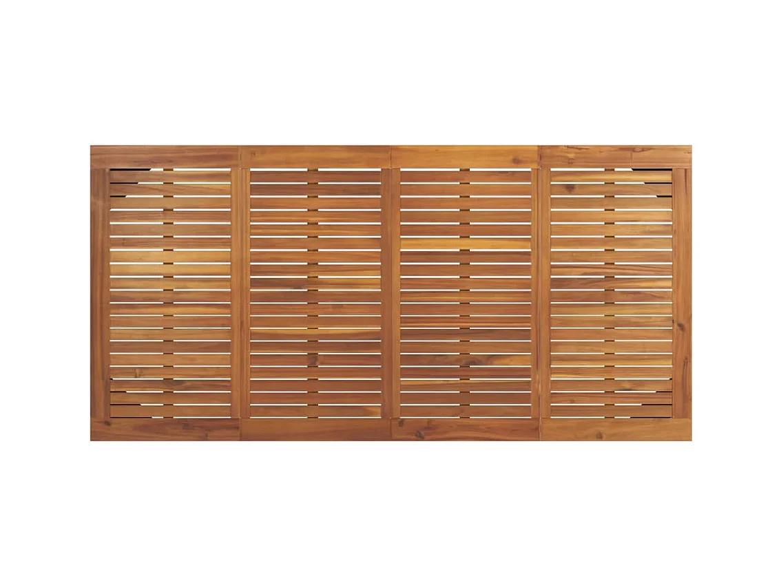 Table de jardin avec pieds épingle à cheveux 180x90x75 acacia