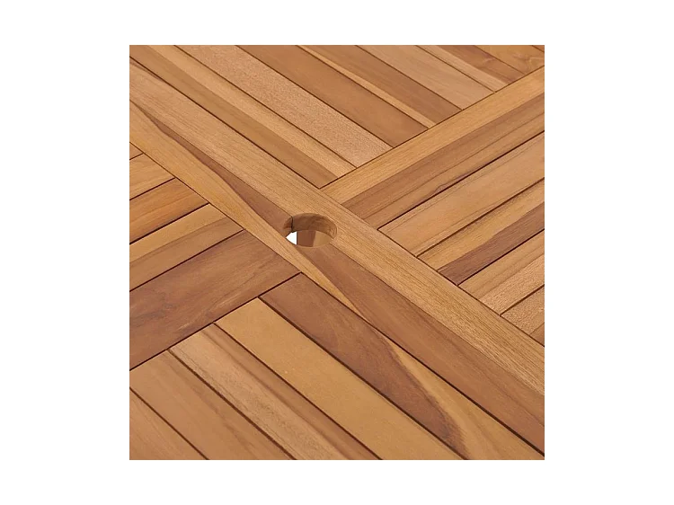 Table à dîner de jardin 110x110x75 Bois massif de teck