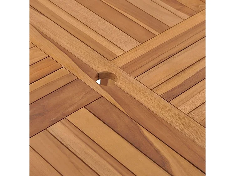 Table à dîner de jardin 110x110x75 Bois massif de teck