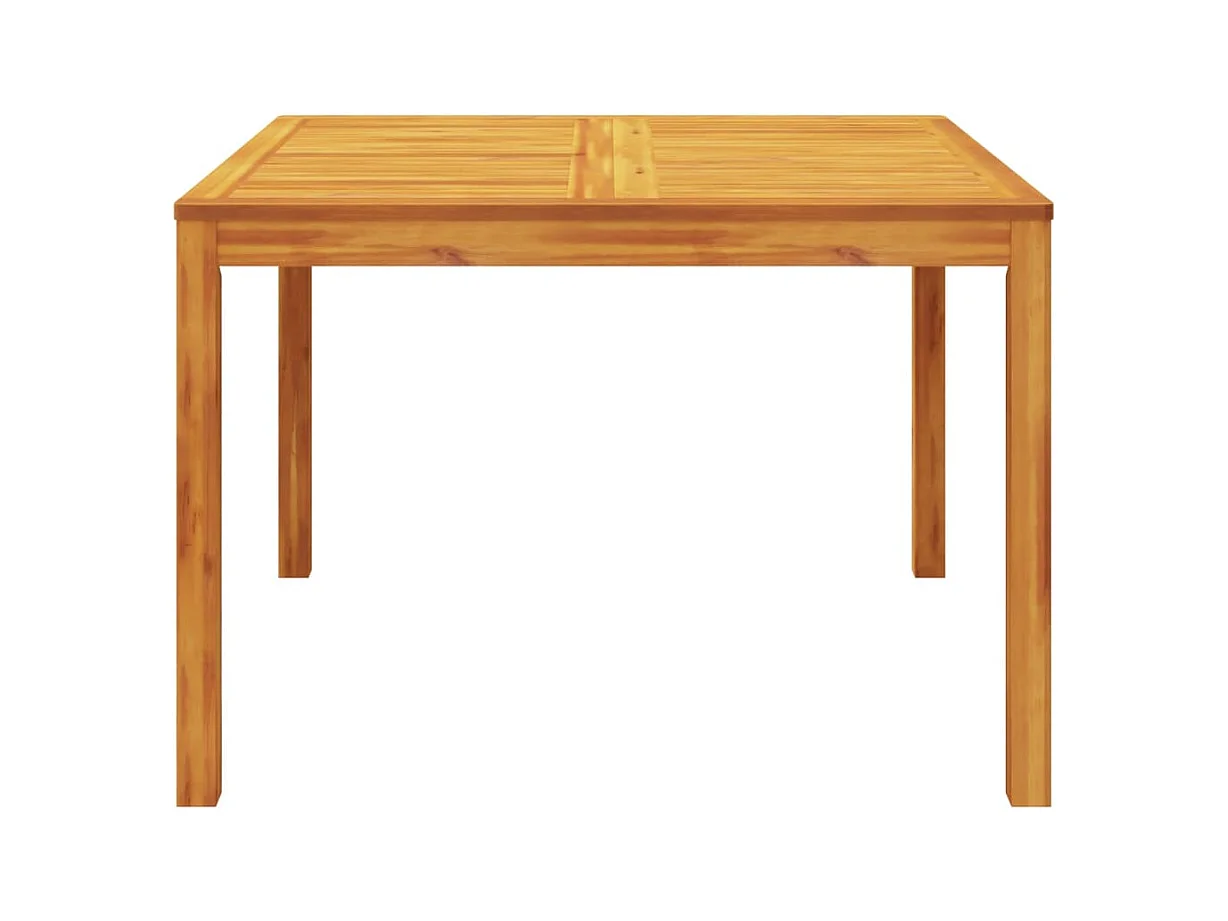 Table à manger de jardin 110x110x75 bois d'acacia massif