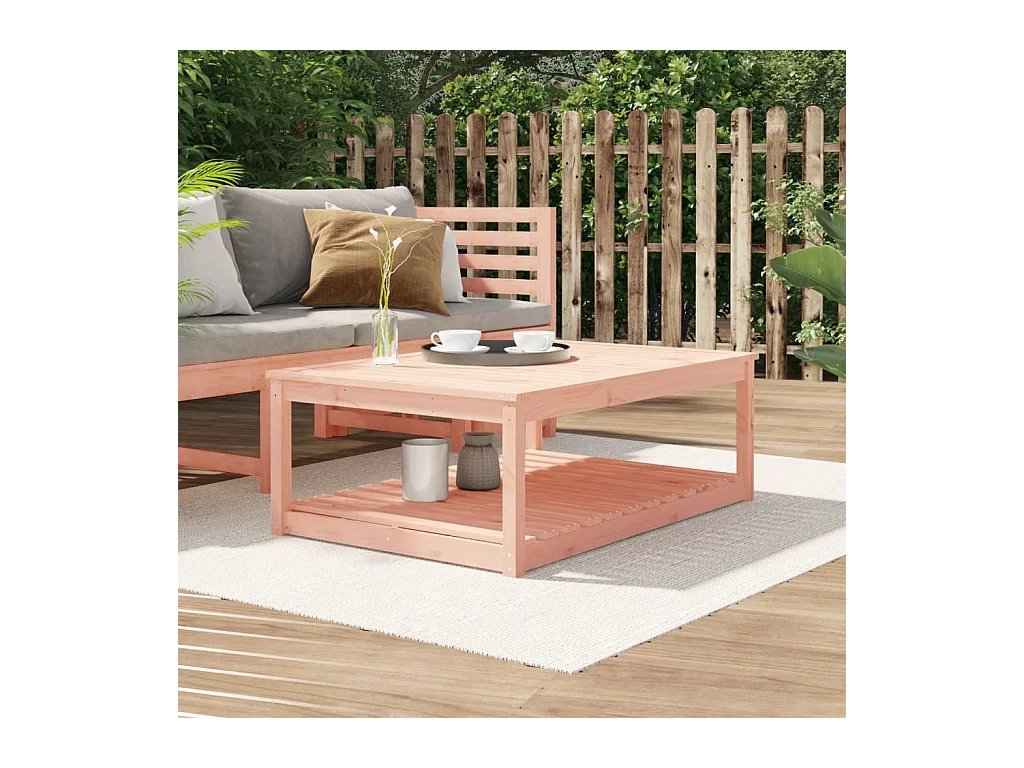 Table de jardin 121x82,5x45 bois massif de douglas