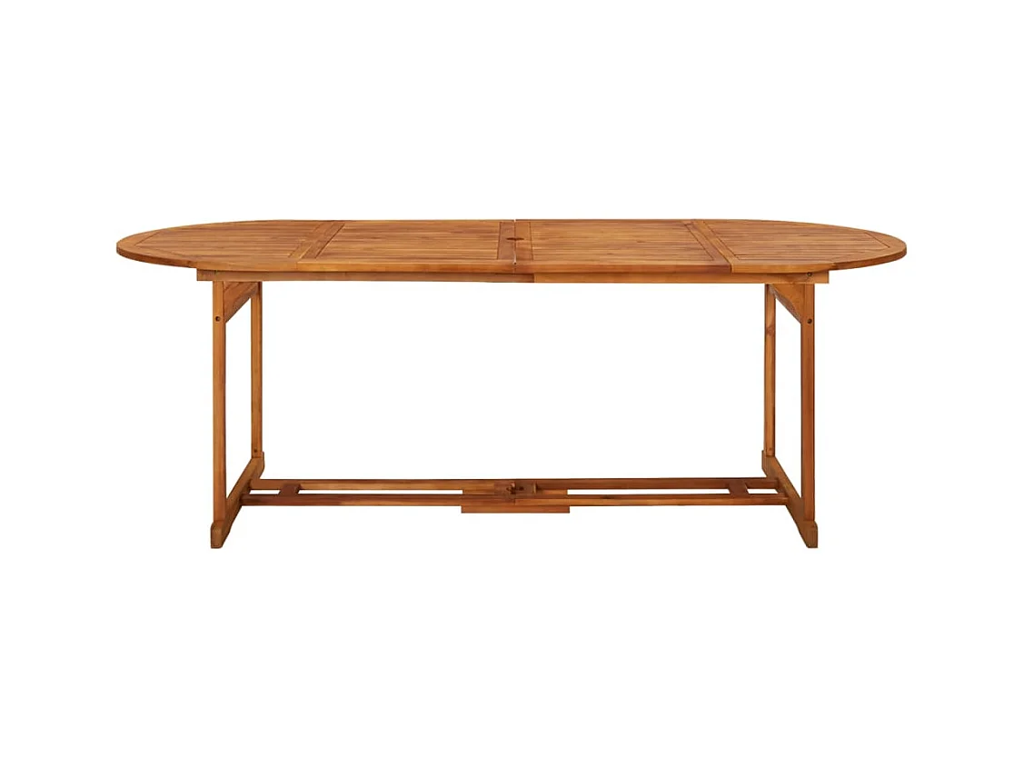 Table à dîner de jardin 220x90x75 Bois d'acacia massif 2