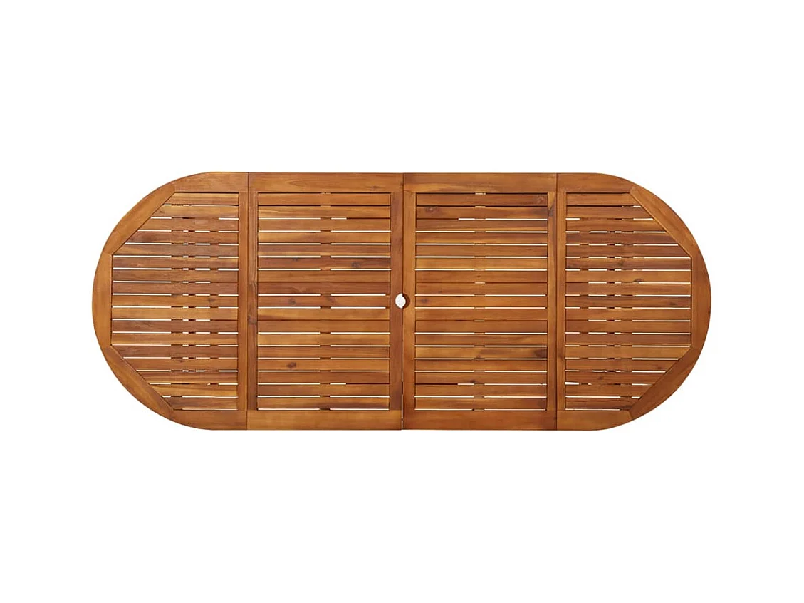 Table à dîner de jardin 220x90x75 Bois d'acacia massif 2