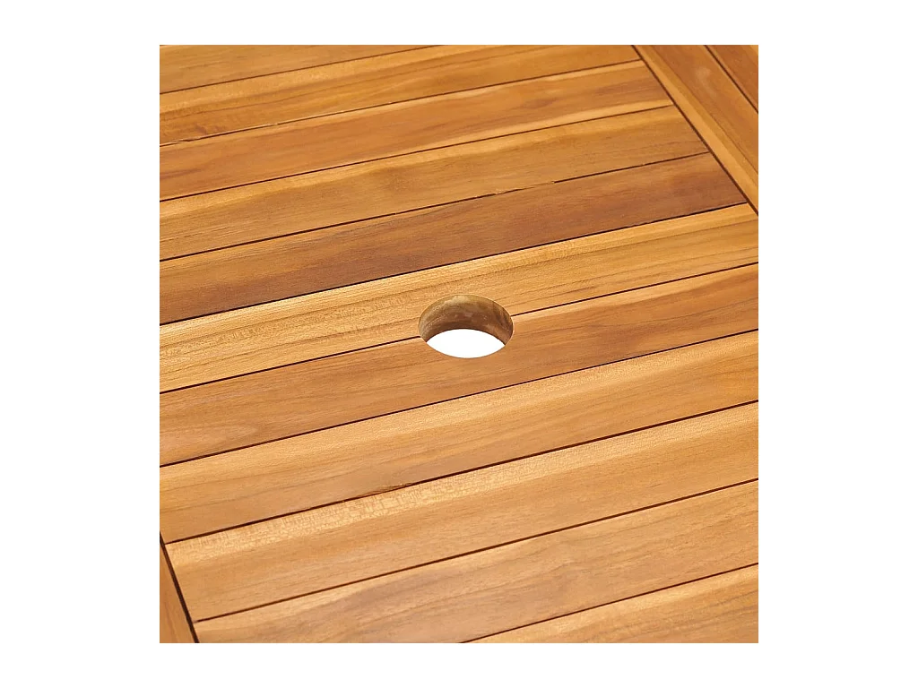 Table de jardin 150x90x75 Bois de teck massif 2