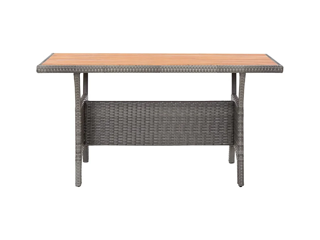 Table de jardin Gris 120x70x66 Bois d'acacia massif