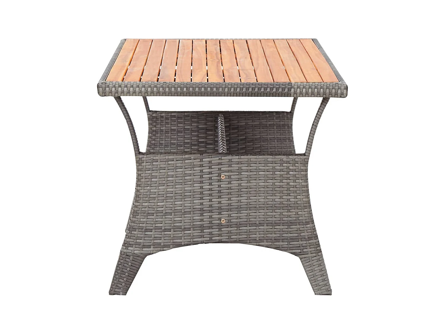 Table de jardin Gris 120x70x66 Bois d'acacia massif