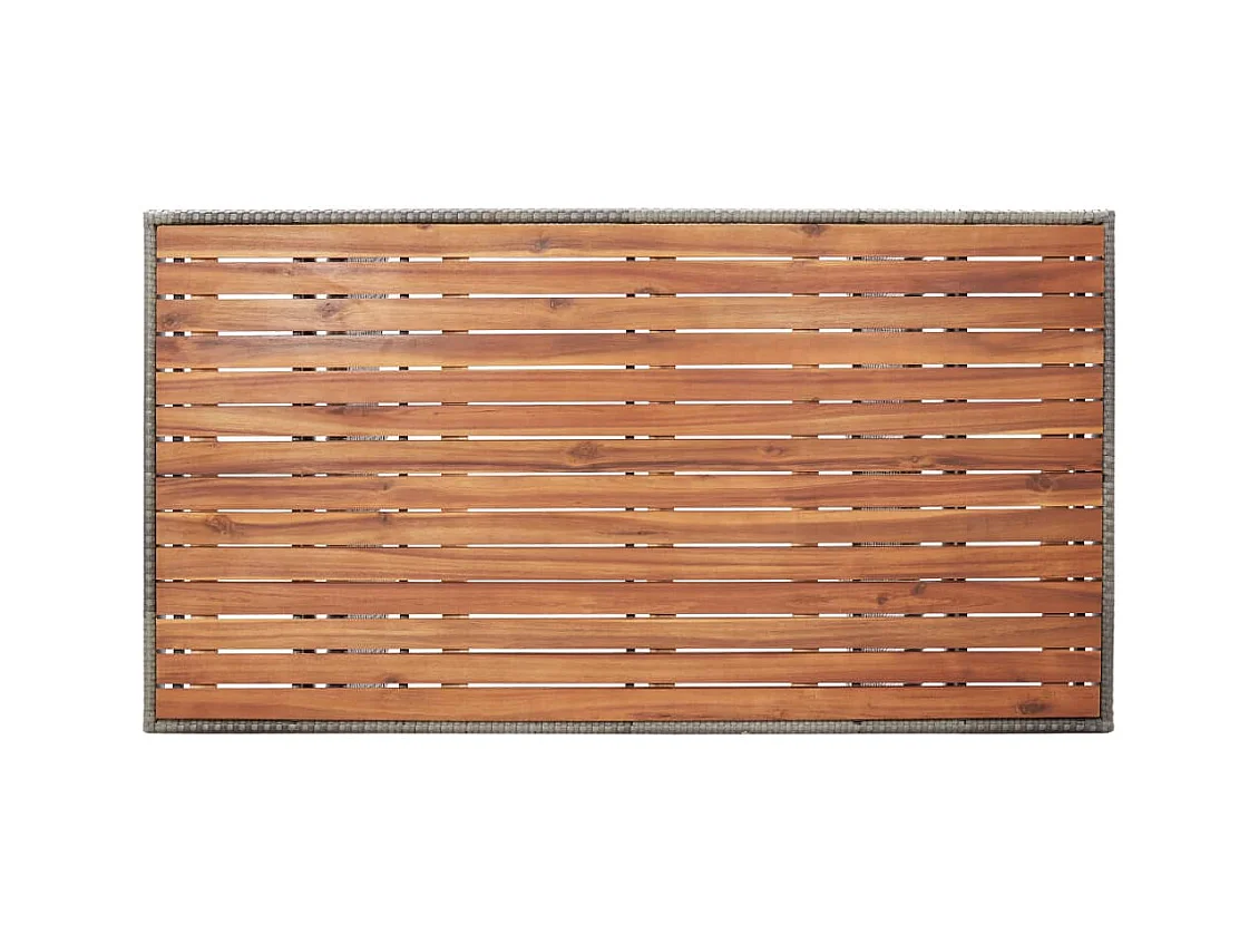 Table de jardin Gris 120x70x66 Bois d'acacia massif