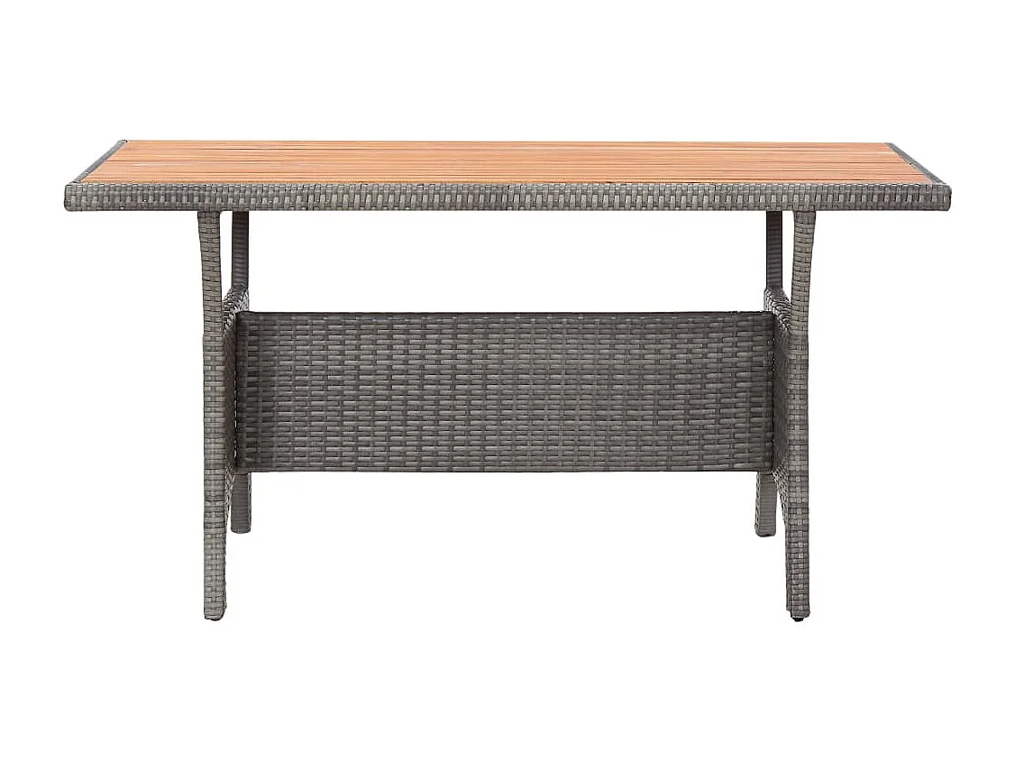 Table de jardin Gris 120x70x66 Bois d'acacia massif