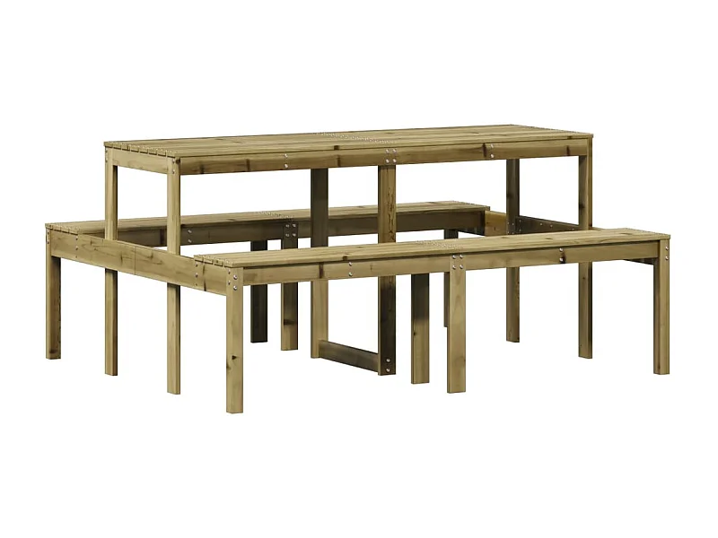Table de pique-nique 160x134x75 bois de pin imprégné
