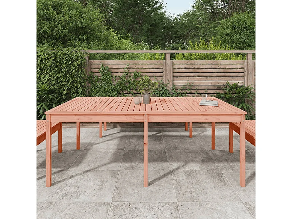Table de jardin 203,5x100x76 bois massif de douglas