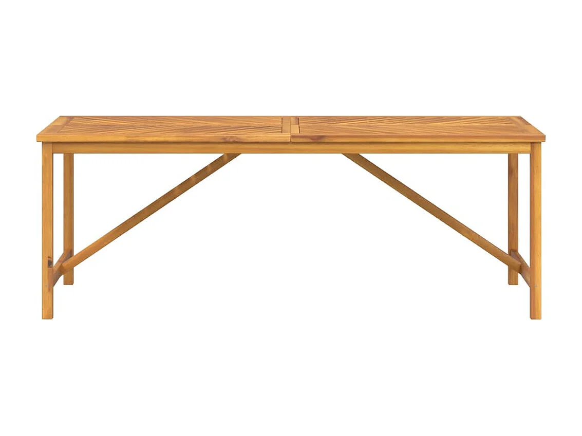 Table à manger de jardin 200x90x74 bois d'acacia solide