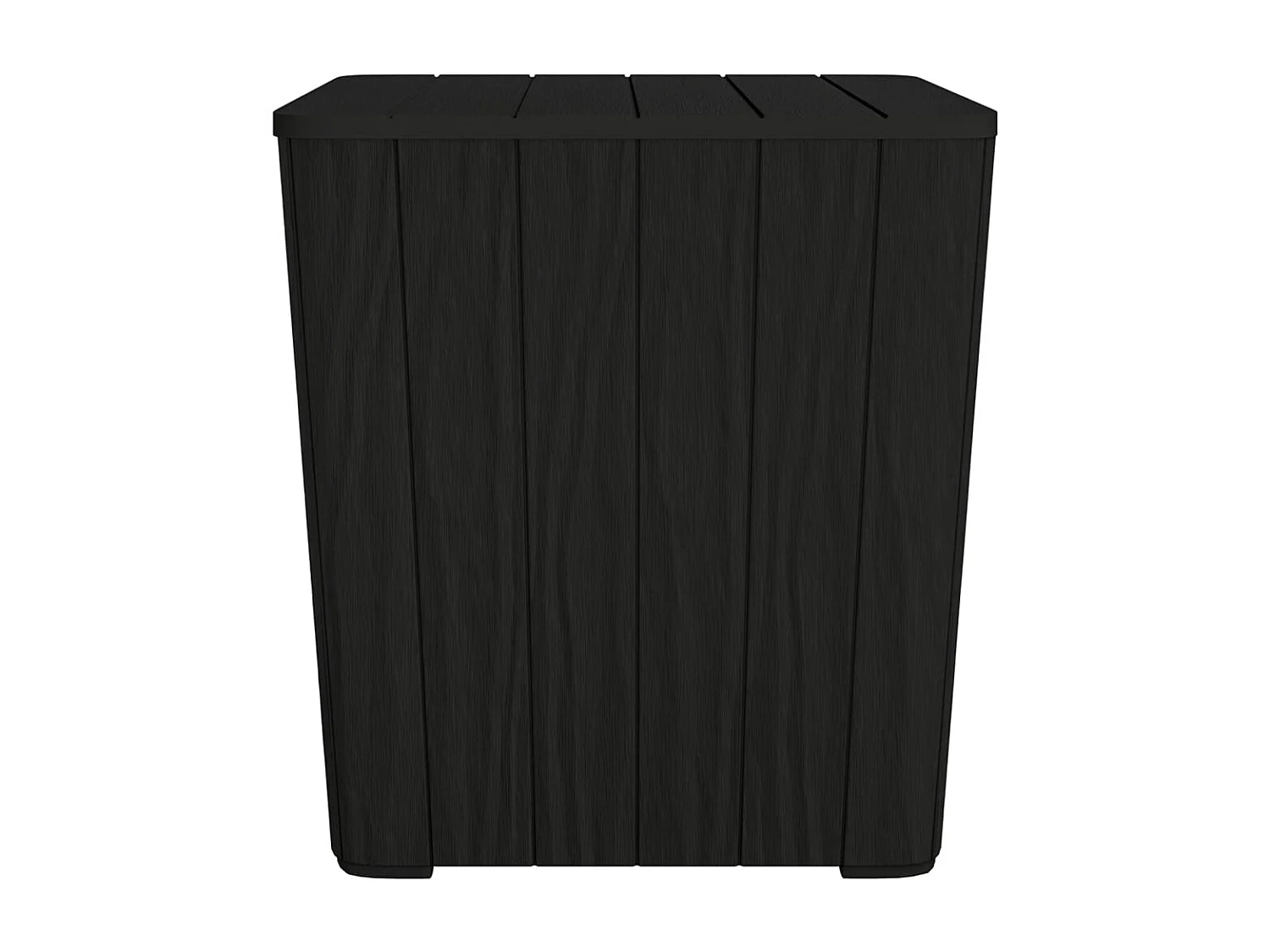 Table de jardin avec couvercle amovible noir polypropylène