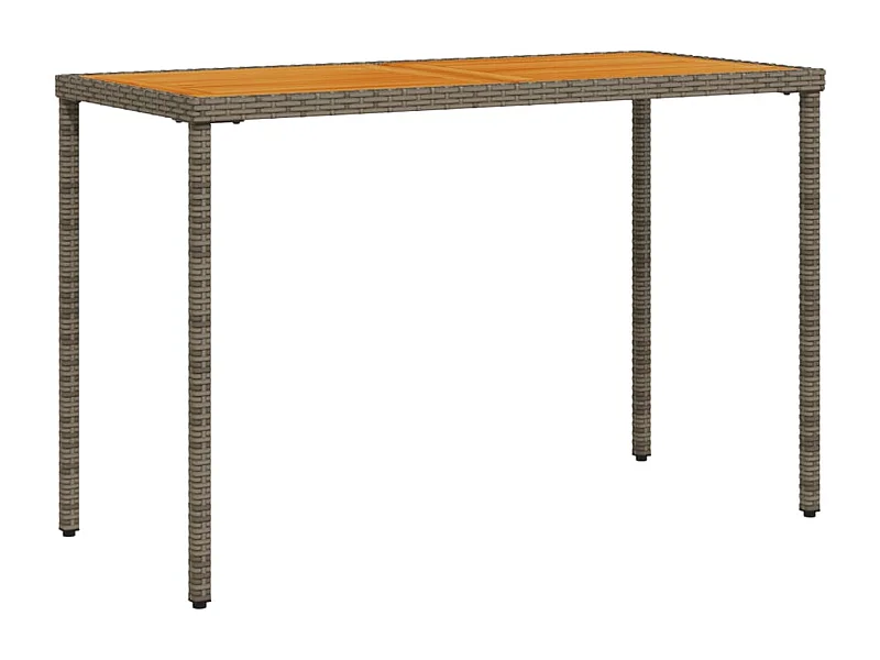 Table de jardin avec dessus en bois d'acacia gris 115x54x74