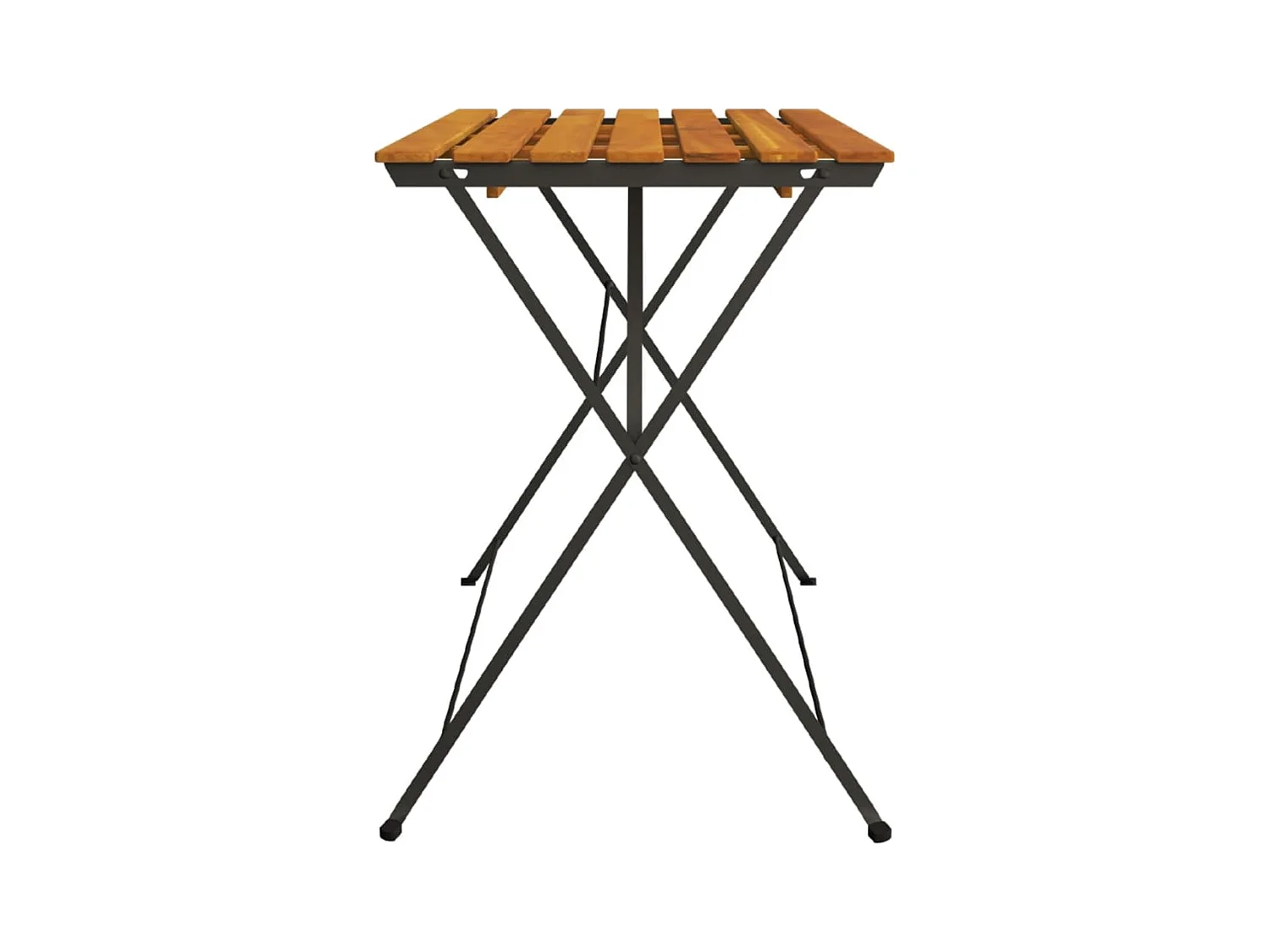 Table de bistro pliante 100x54x71 Bois acacia solide et acier