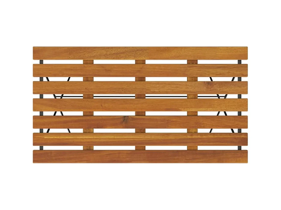 Table de bistro pliante 100x54x71 Bois acacia solide et acier