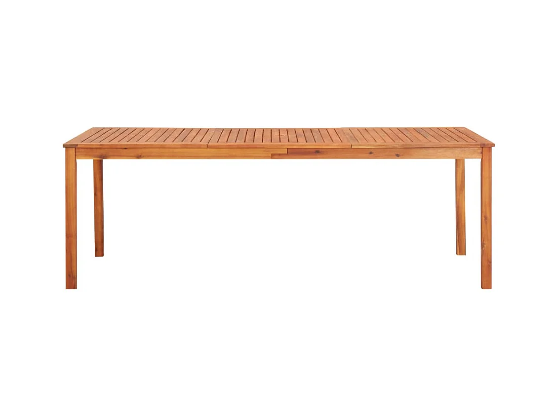 Table de jardin acacia massif clair Lilis 215cm