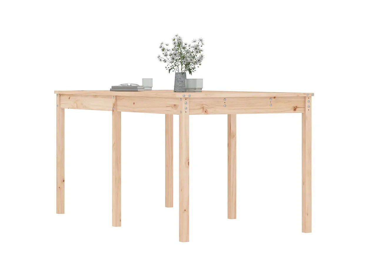 Table de jardin 159,5x82,5x76 bois massif de pin