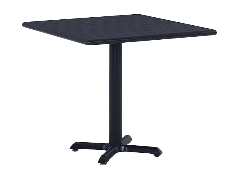 Table de jardin Noir 80x80x75