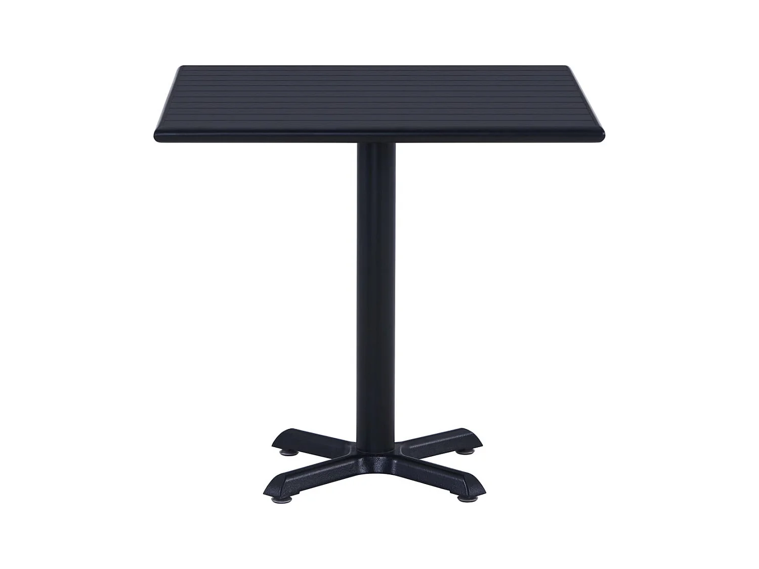 Table de jardin Noir 80x80x75