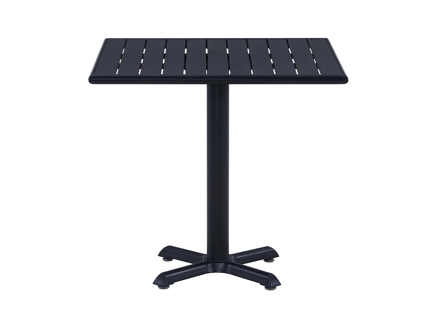 Table de jardin Noir 80x80x75