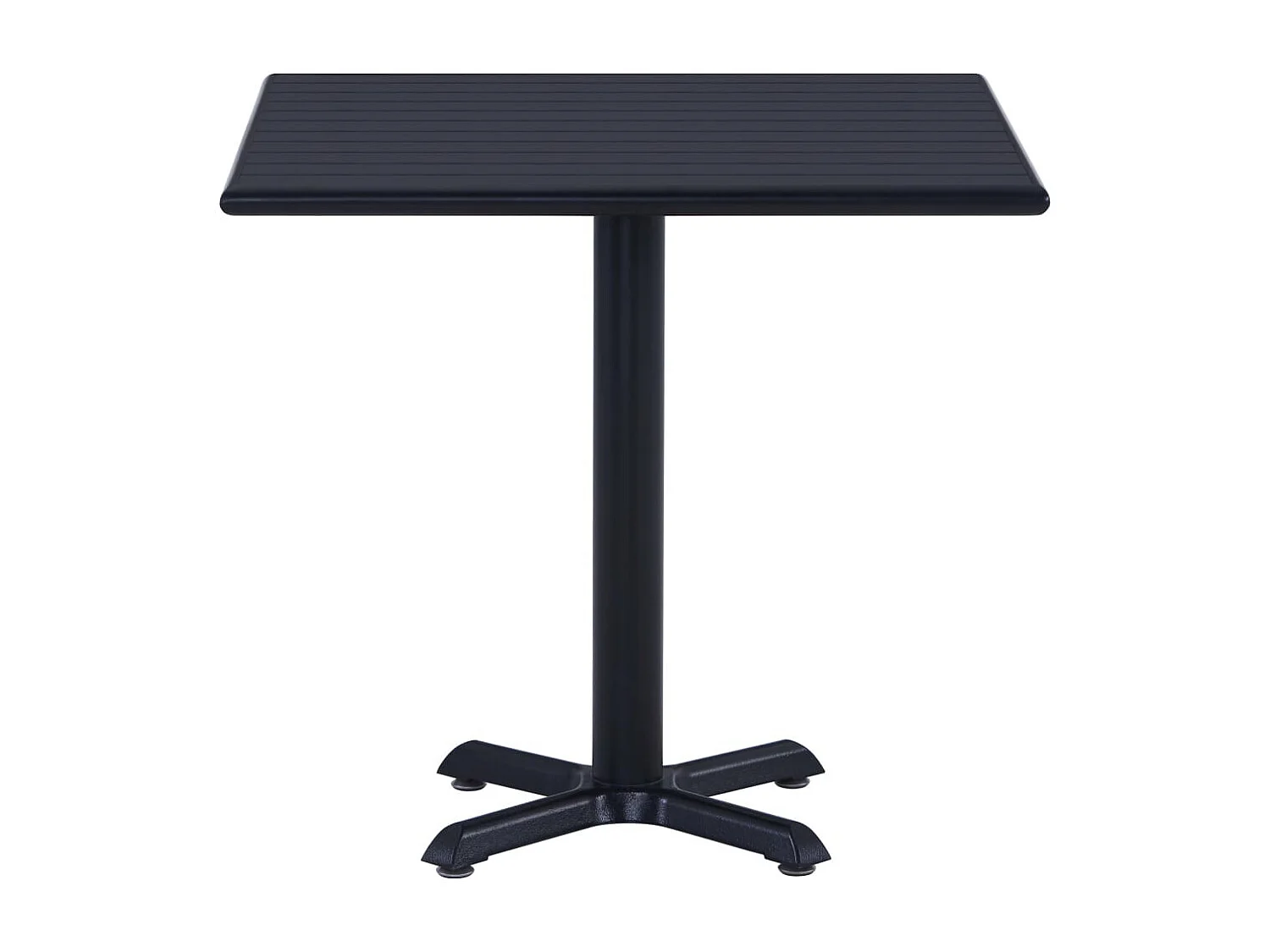Table de jardin Noir 80x80x75