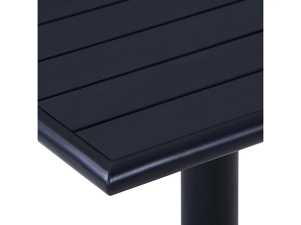 Table de jardin Noir 80x80x75
