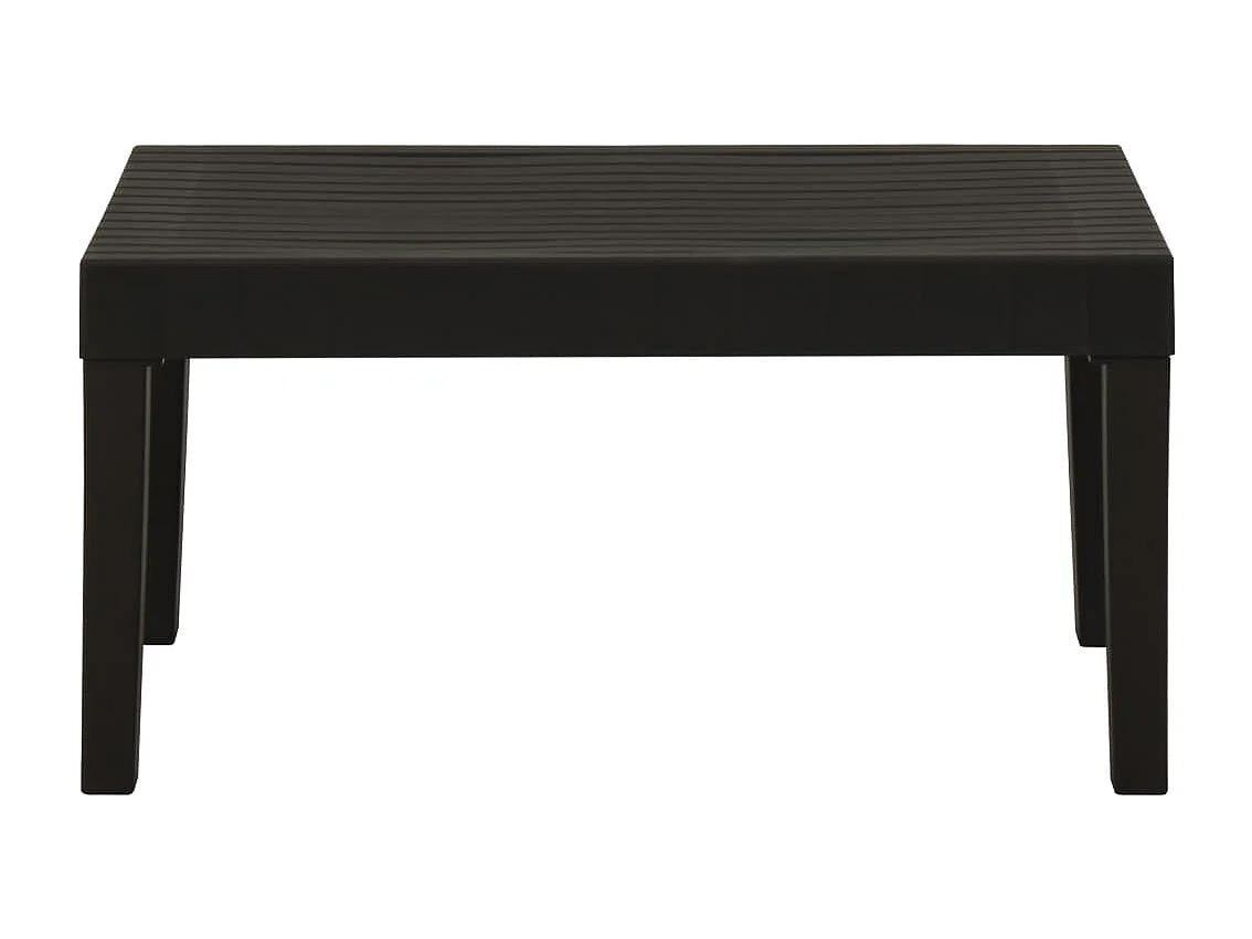 Table de salon de jardin Plastique Gris