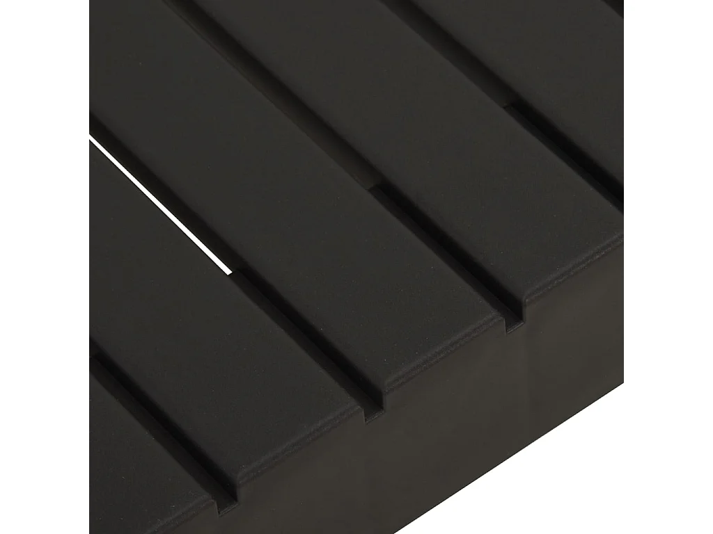 Table de salon de jardin Plastique Gris