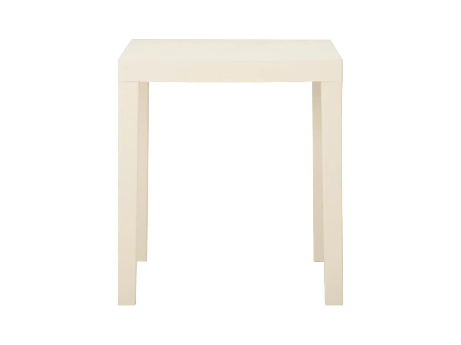 Table de jardin Blanc 79x65x72 Plastique 2