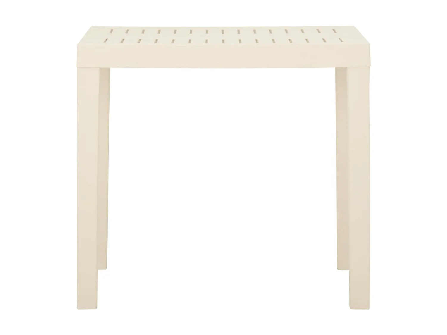 Table de jardin Blanc 79x65x72 Plastique 2