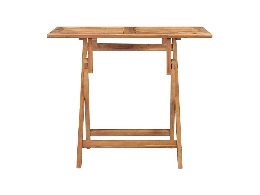 Table à dîner pliable de jardin 90x60x75 Bois de teck solide
