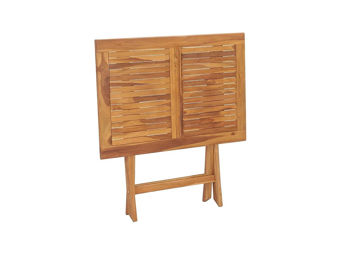 Table à dîner pliable de jardin 90x60x75 Bois de teck solide