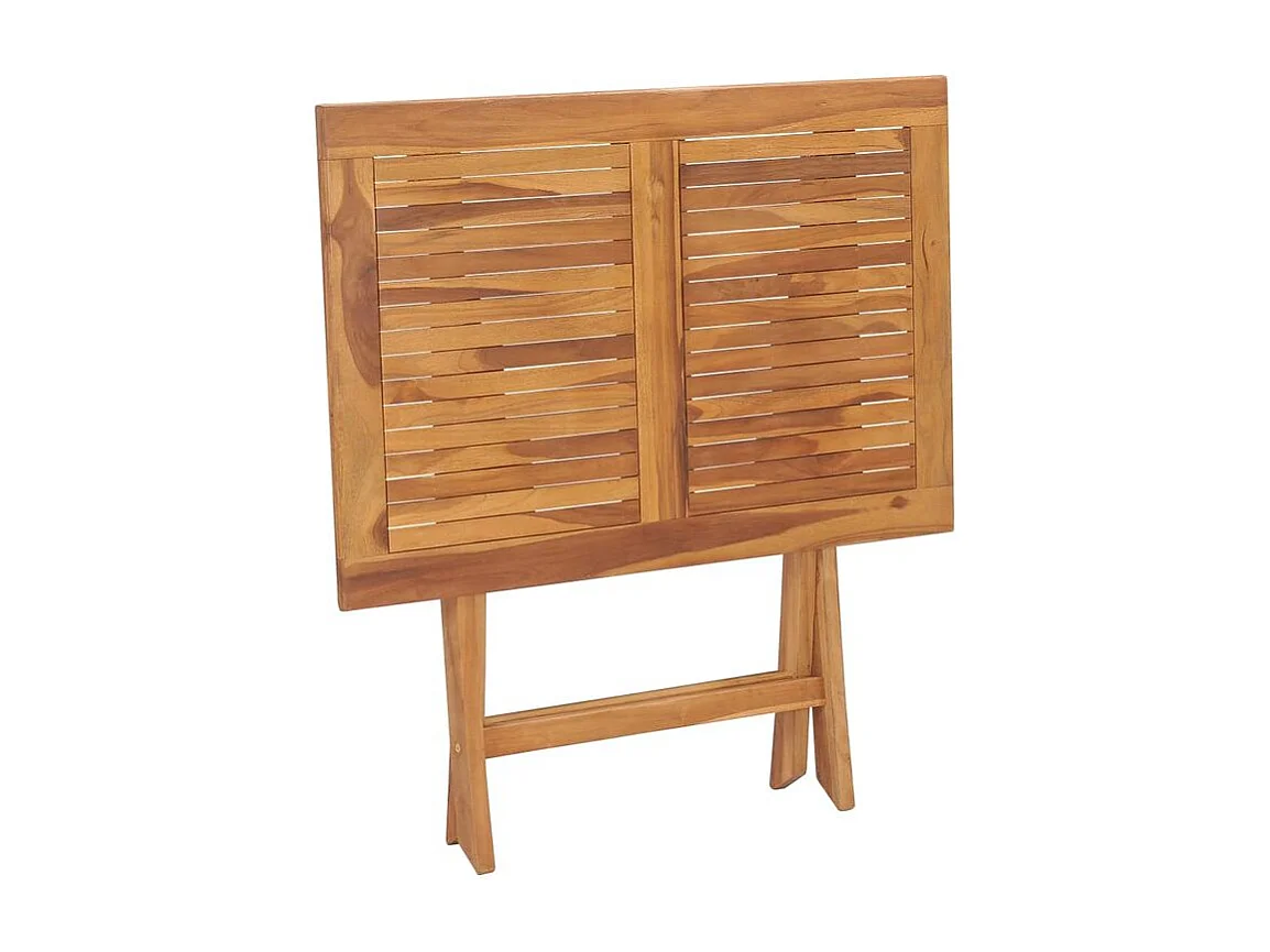 Table à dîner pliable de jardin 90x60x75 Bois de teck solide