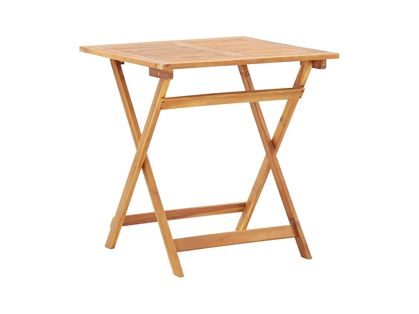 Table pliable de jardin 70x70x75 Bois d'acacia massif