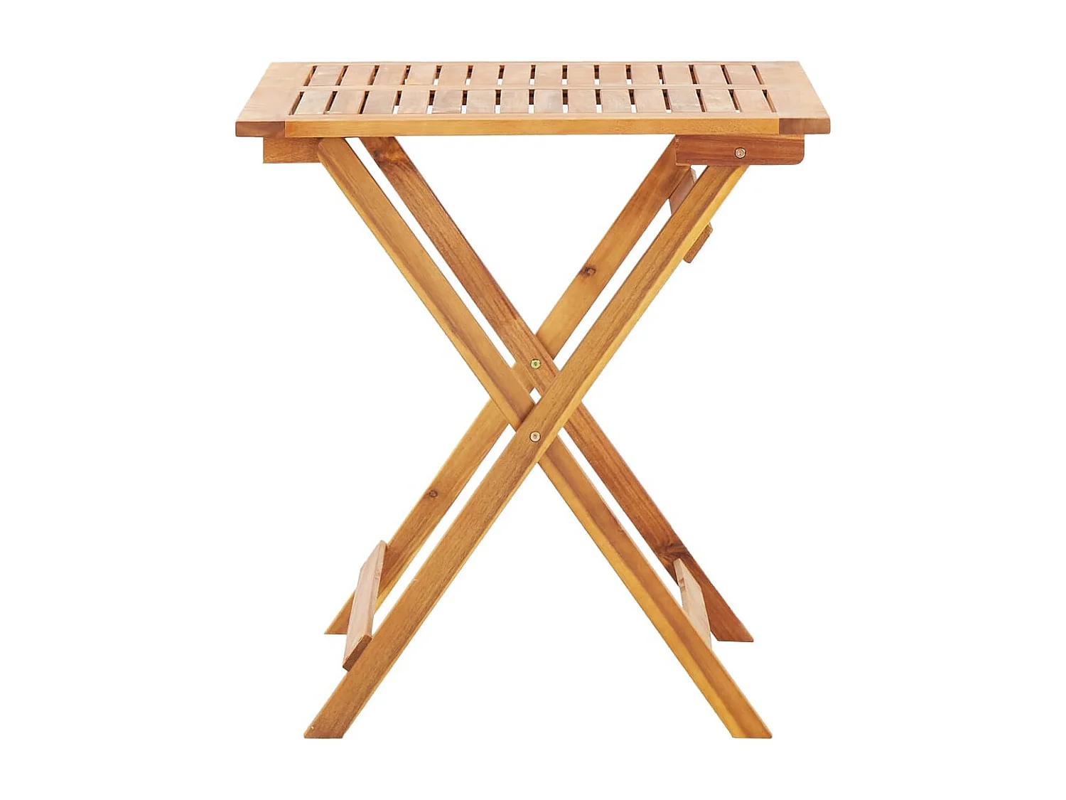 Table pliable de jardin 70x70x75 Bois d'acacia massif