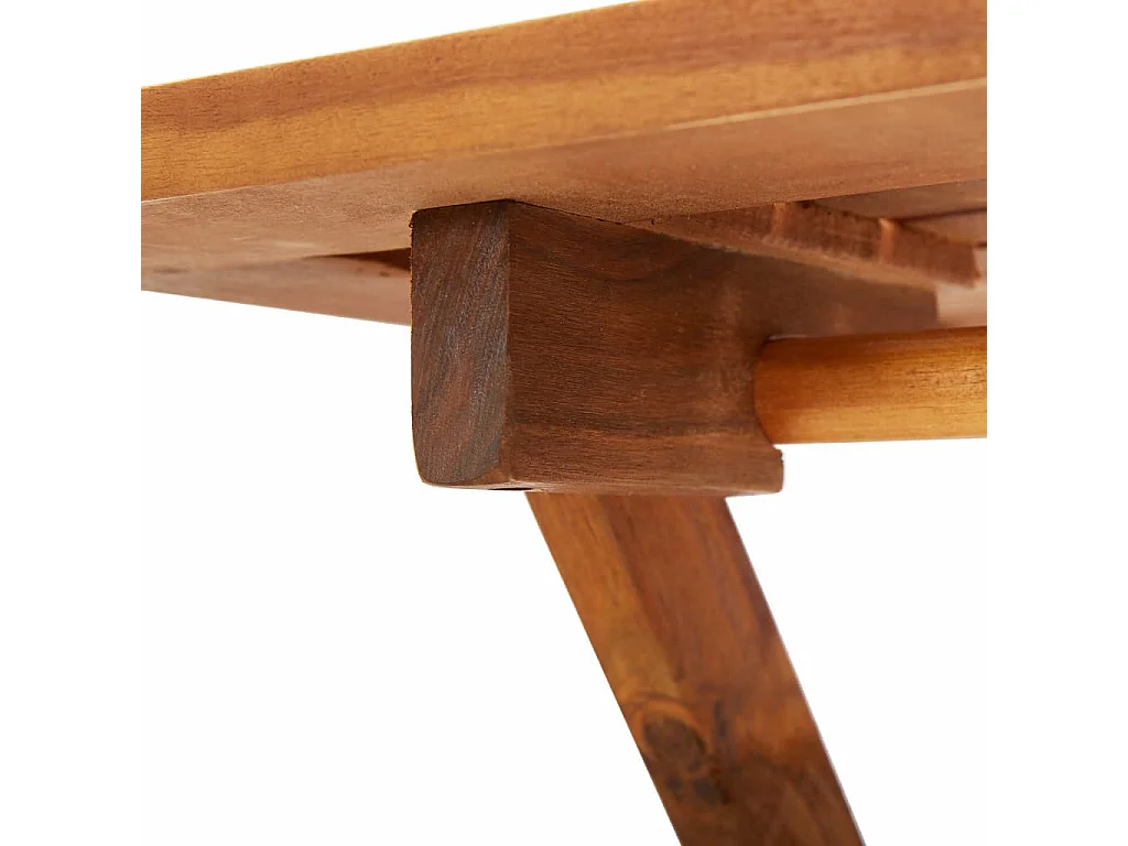 Table pliable de jardin 70x70x75 Bois d'acacia massif