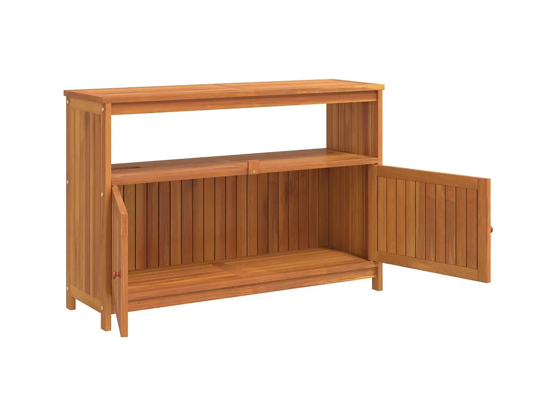 Table console de jardin 110x35x75 bois massif d'acacia