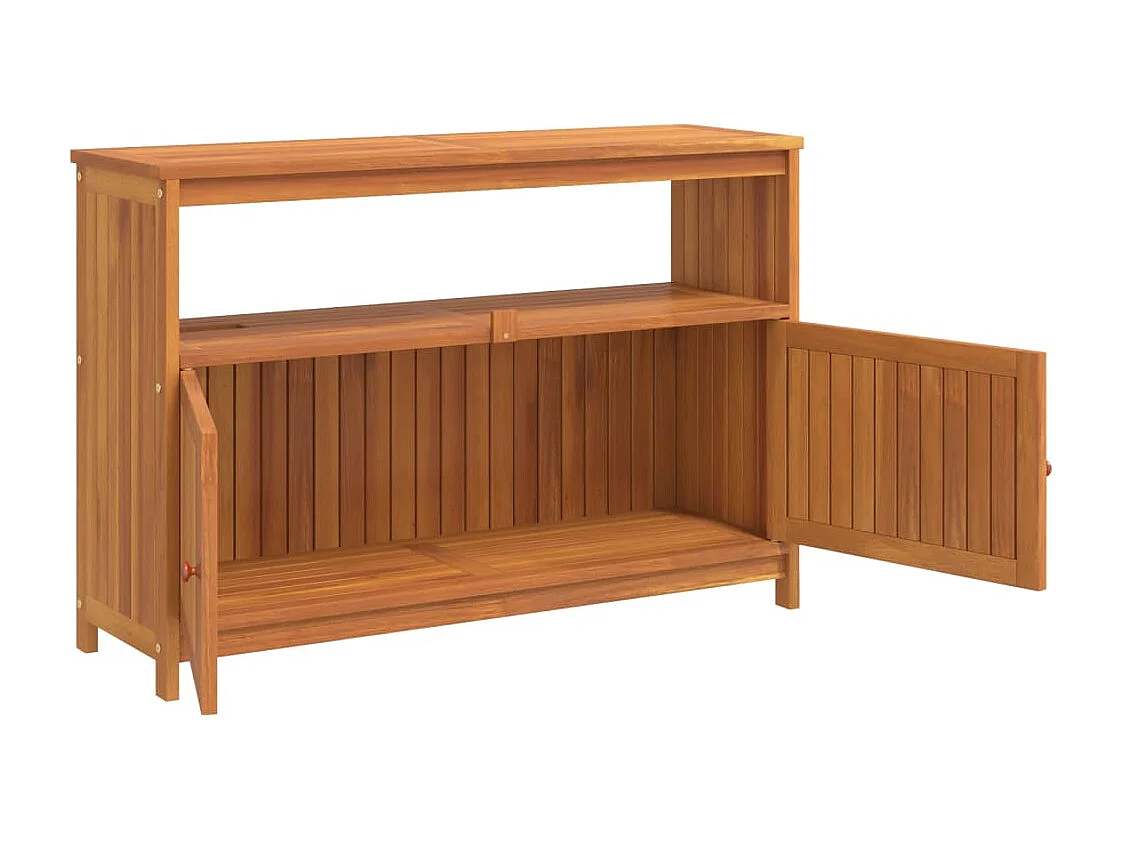 Table console de jardin 110x35x75 bois massif d'acacia