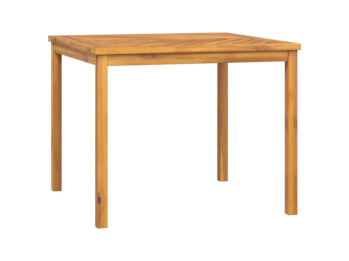 Table à manger de jardin 90x90x74 bois d'acacia solide