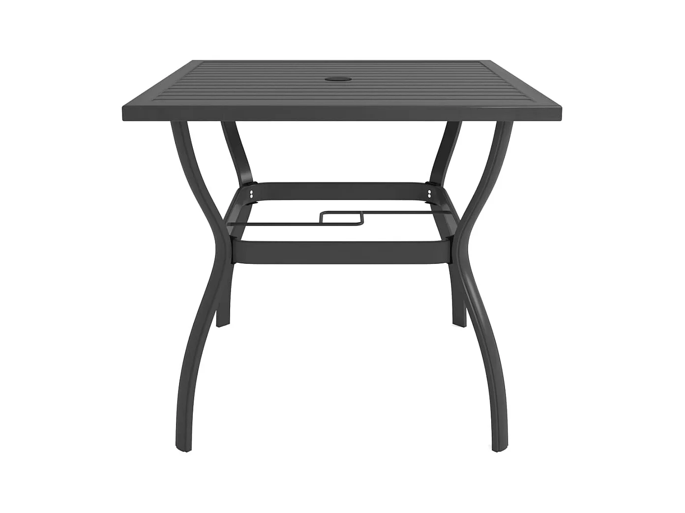 Table de jardin Anthracite 81,5x81,5x72 Acier